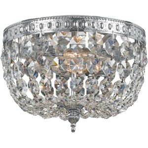 Crystorama 2-Light Flush Mount Hand Cut Crystal NoColor NoSize