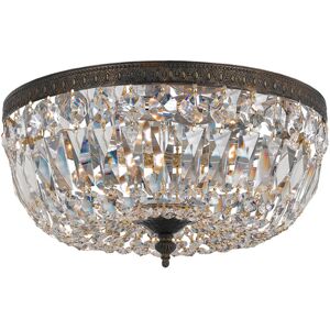 Crystorama 3-Light Flush Mount Swarovski Spectra Crystal NoColor NoSize