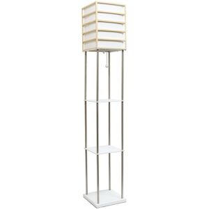 Lalia Home 1-Light Metal Etagere Floor Lamp Metallic NoSize