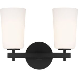 Crystorama Colton 2-Light Black Wall Mount Black NoSize