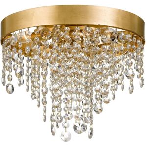 Crystorama Winham 4-Light Antique Gold Crystal Ceiling Mount Gold NoSize