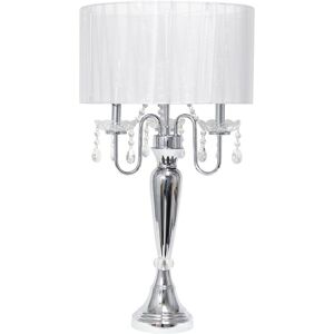 Lalia Home 31in Cascading Crystal Table Lamp NoColor NoSize