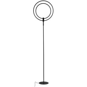 BRIGHTECH Eclipse Black Ring LED Floor Lamp Black NoSize