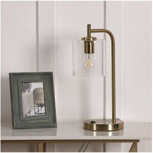 BRIGHTECH Elizabeth LED Wireless Charging Table Lamp Brass NoSize