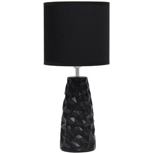 Lalia Home Sculpted Ceramic Table Lamp Black ns