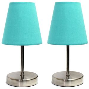 Lalia Home Sand Nickel Mini Basic Table Lamp With Fabric Shade 2pk Set Sand NoSize