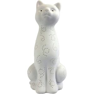 Lalia Home Porcelain Kitty Cat Shaped Animal-Light Table Lamp White NoSize