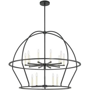 Crystorama Abbott 15-Light Black Chandelier NoColor NoSize