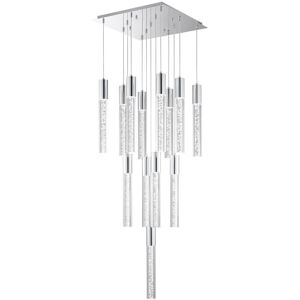 Finesse Decor Sparkling Night Cylinder Chandelier Silver NoSize