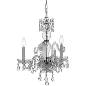 Crystorama 3-Light Crystorama Traditional Crystal Mini Chandelier NoColor NoSize