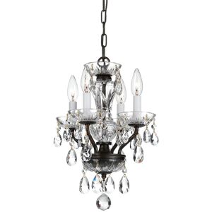 Crystorama Traditional Crystal 4-Light English Bronze Mini Chandelier NoColor NoSize