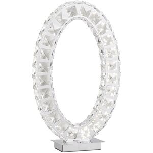 Finesse Decor Oval Crystal Extravaganza Table Lamp Silver NoSize