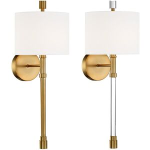 Crystorama Rachel 1-Light Vibrant Gold Wall Sconce Gold NoSize