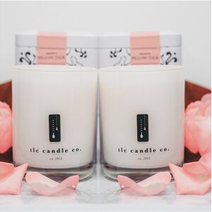TLC Candle Co. Bouquet Pillow Talk, Peony Soy Candle Luxury 2-Wick Gift Set White NoSize