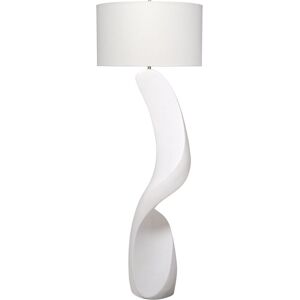 Jamie Young Co. Cobra Ricestone Floor Lamp with Linen Shade NoColor NoSize