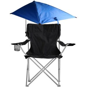 Fresh Fab Finds Foldable Black Beach Chair With Detachable Umbrella NoColor NoSize