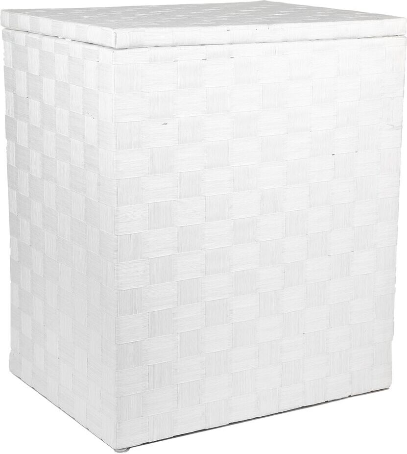 Baumatic Liberty Family White Lined Natural Divided Hamper NoColor NoSize