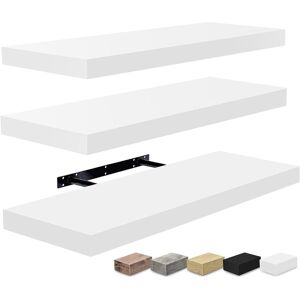 Sorbus Set of 3 Floating Shelves White NoSize