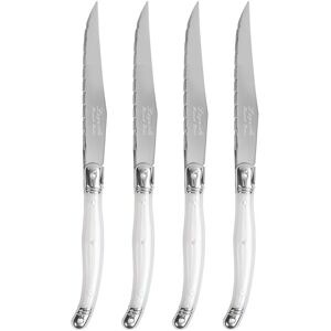 French Home Laguiole Set of 4 Pearlized Steak Knives NoColor NoSize