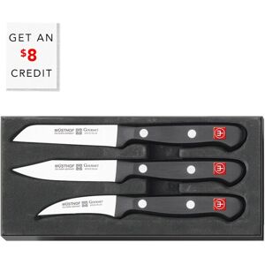 WSTHOF WUSTHOF 3pc Gourmet Paring Knife Set with $8 Credit Black NoSize