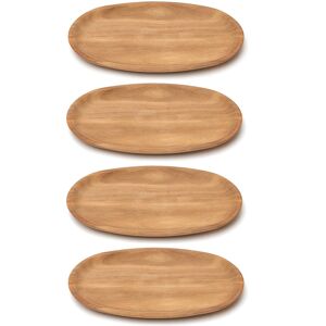 Woodard & Charles Set of 4 Small Oval Platters NoColor NoSize