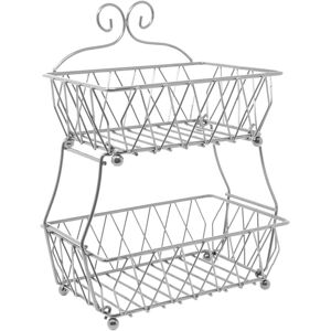 Sorbus 2 Tier Wire Fruit Basket NoColor NoSize