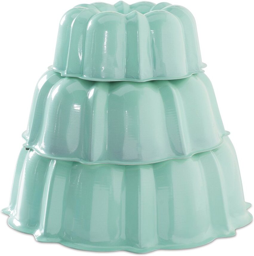 Nordic Ware 3pc Tiered Bundt Set Mint NoSize