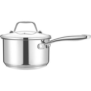 Nutrichef 2qt Heavy Duty Induction Saucepan with Lid Silver NoSize