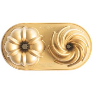 Nordic Ware Classic Bundt Duet Pan Gold NoSize