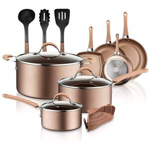 Nutrichef 14Pc Kitchenware Set Gold NoSize