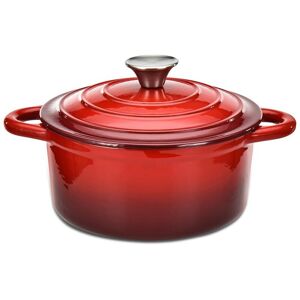 Hamilton Beach Cast Iron Dutch Oven 3qt Red NoSize