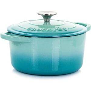 Crockpot Artisan 2pc 3qts Enameled Cast Iron Dutch Oven Aqua NoSize