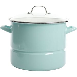 Kenmore 16Qt Stainless Steel Pot With Steamer Insert And Glass Lid Blue NoSize