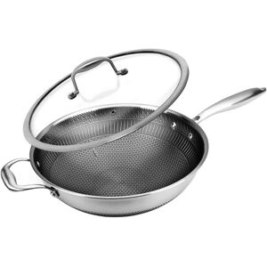 Nutrichef 12In Fry Pan Silver NoSize