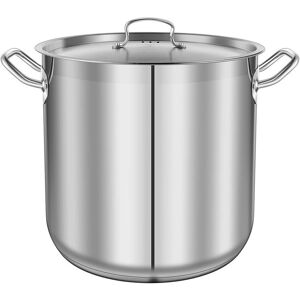 Nutrichef 40Qt Stockpot Silver NoSize