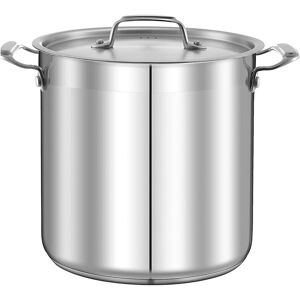 Nutrichef 16Qt Stockpot Silver NoSize