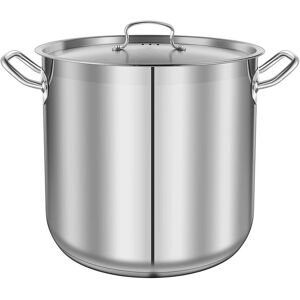 Nutrichef 30Qt Stockpot Silver NoSize