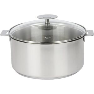 Cristel Mutine Satin 4qt Stewpan With Lid And Removable Handle H Silver NoSize