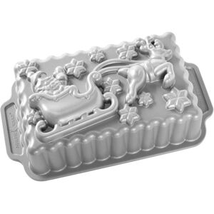 Nordic Ware Santas Sleigh Loaf Pan Silver NoSize