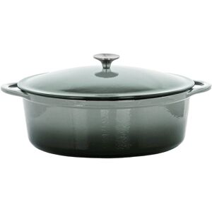 MegaChef 7qt Oval Enameled Cast Iron Casserole NoColor NoSize