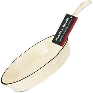 Hamilton Beach Cast Iron Fry Pan 10in White NoSize