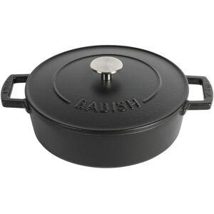Babish 3qt Round Enameled Cast Iron Braiser Pan with Self-Basting Lid NoColor NoSize