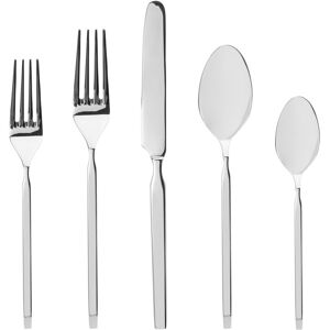 Godinger Ramp 18/0 Stainless Steel 20pc Flatware Set, Service For 4 Silver NoSize Godinger Ramp 18/0 Stainless Steel 20pc Flatware Set, Service For 4 Silver NoSize