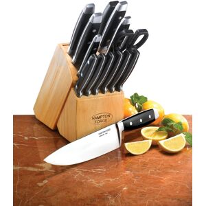 Rio Hampton Forge Continental 15pc Cutlery Set with Block NoColor NoSize Rio Hampton Forge Continental 15pc Cutlery Set with Block NoColor NoSize
