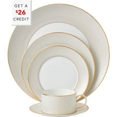 Wedgwood 5pc Arris Place Setting Dinnerware Set with $27 Credit NoColor NoSize Wedgwood 5pc Arris Place Setting Dinnerware Set with $27 Credit NoColor NoSize