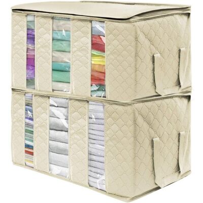Sorbus 2pc Foldable Fabric Storage Organizer NoColor NoSize Sorbus 2pc Foldable Fabric Storage Organizer NoColor NoSize