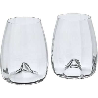 Waterford Set of 2 Elegance Optic Wine Stemless, 16.5oz NoColor NoSize Waterford Set of 2 Elegance Optic Wine Stemless, 16.5oz NoColor NoSize