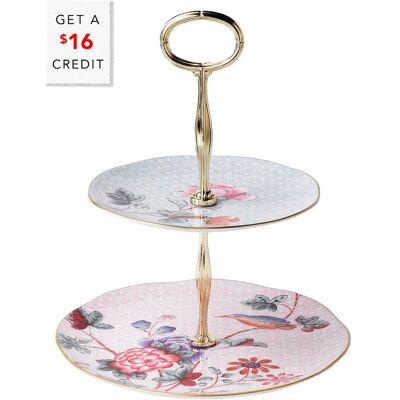 Vera Wang by Wedgwood Cuckoo 2-Tier Cake Stand with $17 Credit NoColor NoSize Vera Wang by Wedgwood Cuckoo 2-Tier Cake Stand with $17 Credit NoColor NoSize