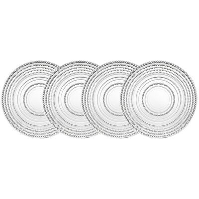 Godinger Lumina Set of Four 10.5in Dinner Plates NoColor NoSize Godinger Lumina Set of Four 10.5in Dinner Plates NoColor NoSize