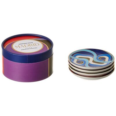 Jonathan Adler Set of 4 Madrid Coasters Multicolor NoSize Jonathan Adler Set of 4 Madrid Coasters Multicolor NoSize